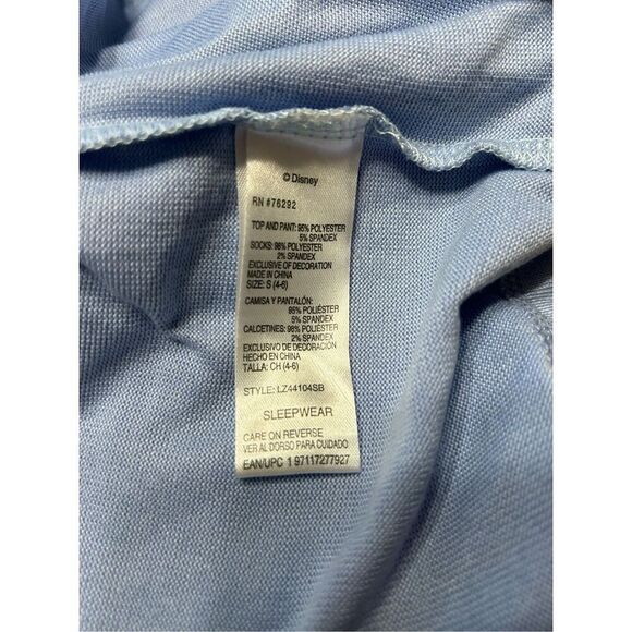 DISNEY WOMENS STITCH 2 PIECE PAJAMA  SET - size small 4/6 - Picture 9 of 9